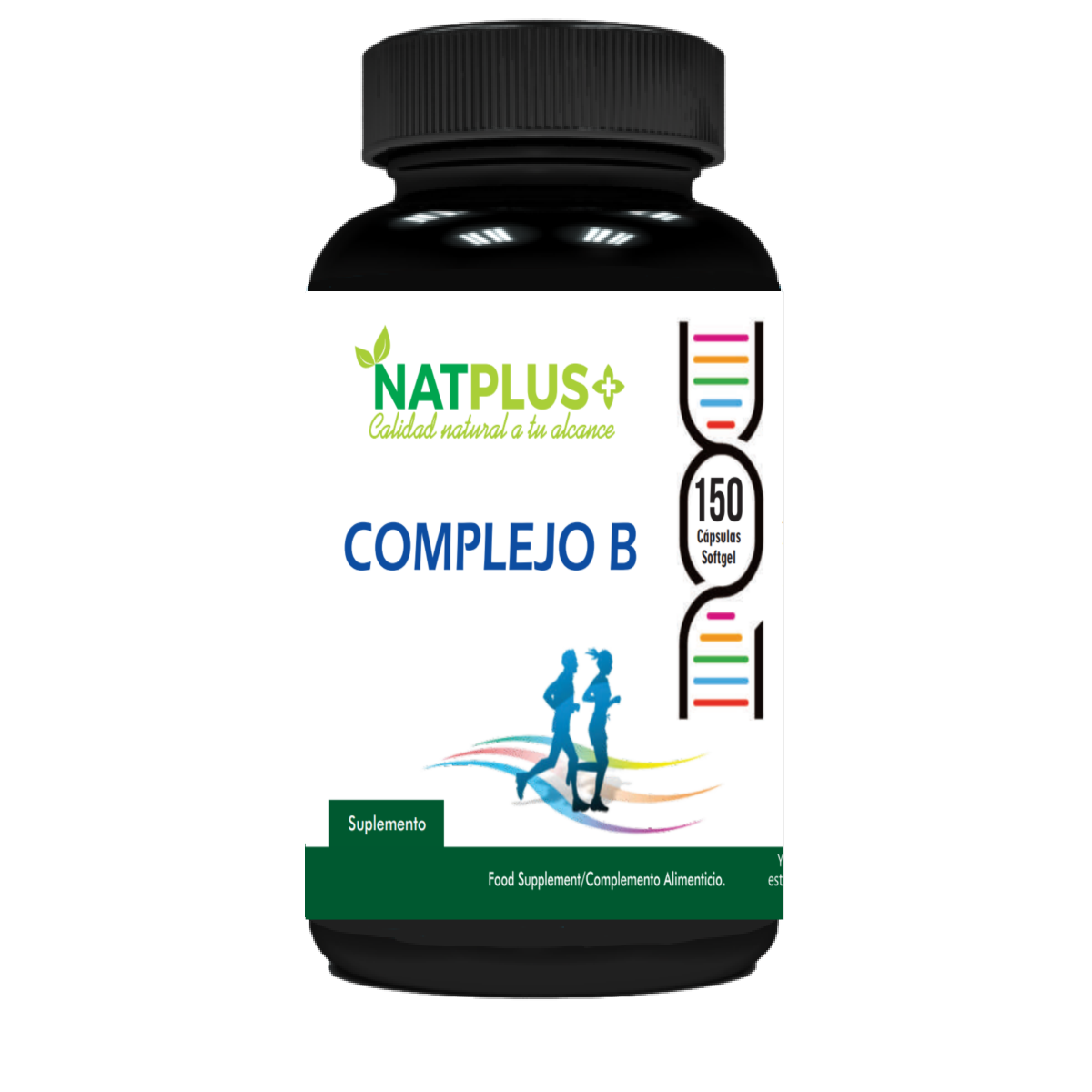 Complejo B + B12 + Biotina -150 Cáps. Softgel (blandas) 500mg - Natplus ...